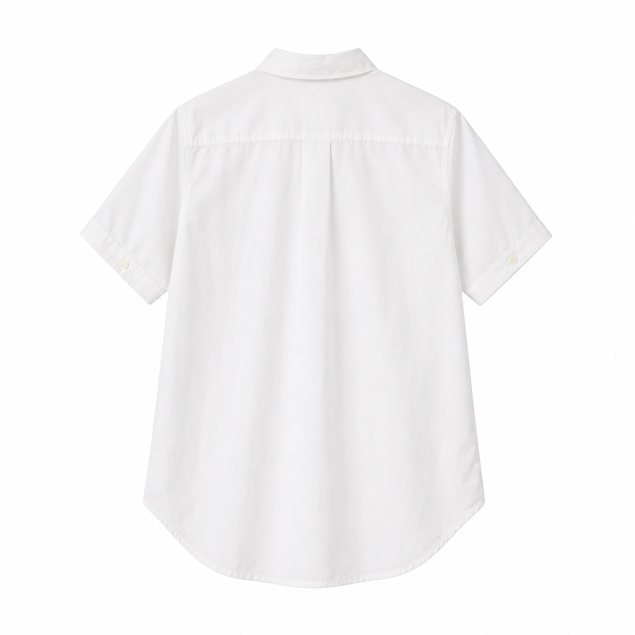 Ego round short sleeve shirt-WHITE 7
