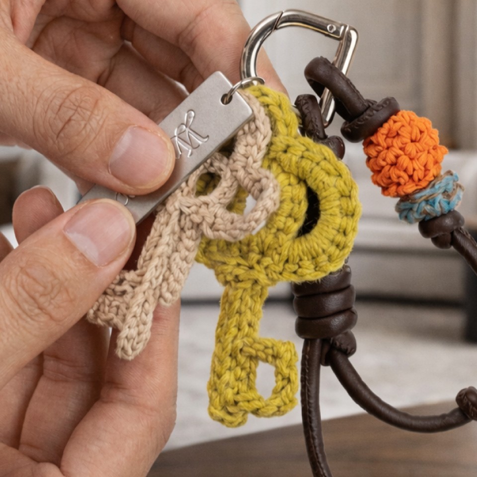 MY CLE Keyring-BROWN 3