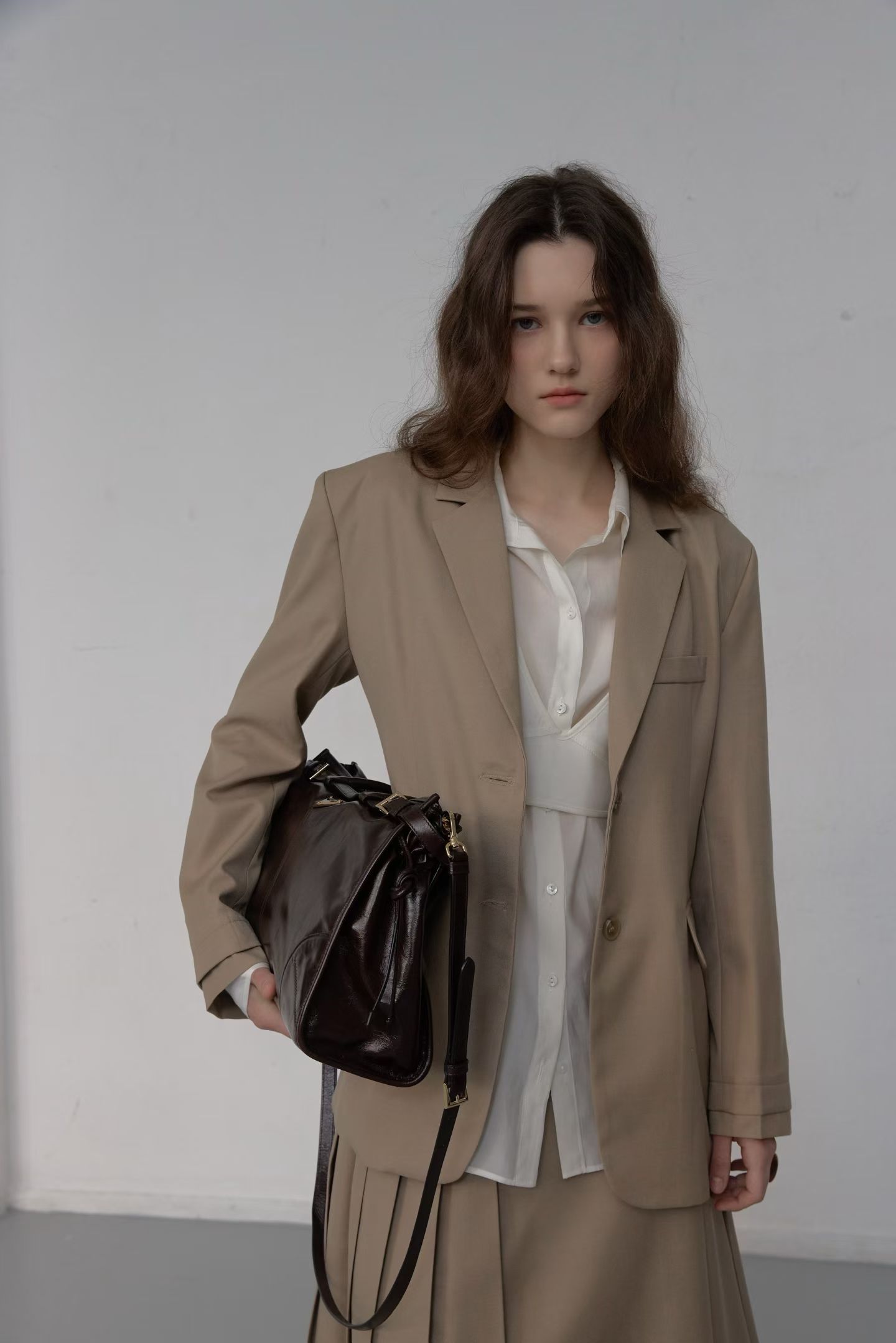 Nine Single Jacket Pleated Skirt Set 8