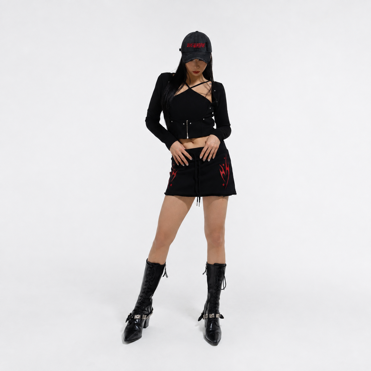 Toxic Love Skirt-BLACK 4