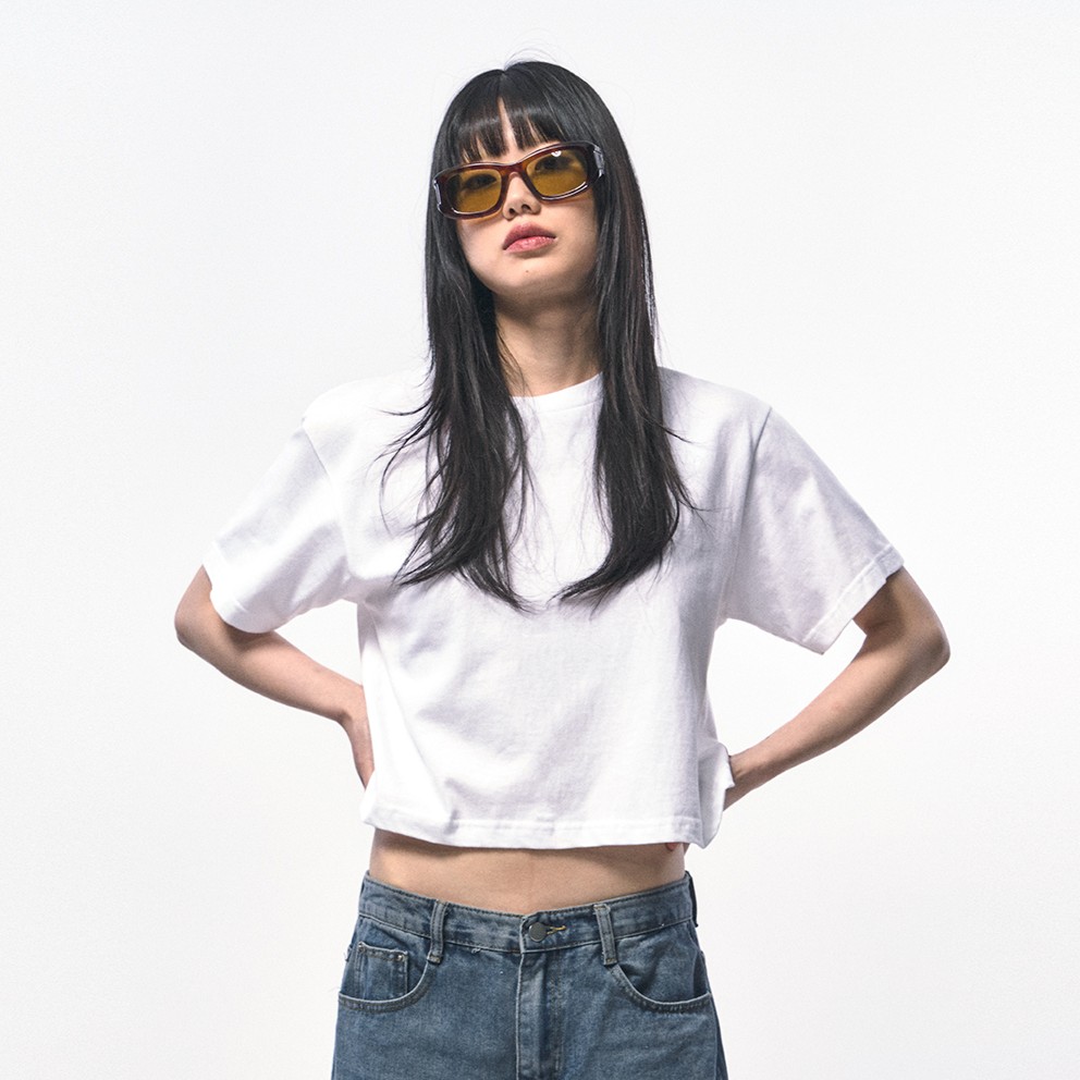 Men's Crop T-Shirt-WHITE 5