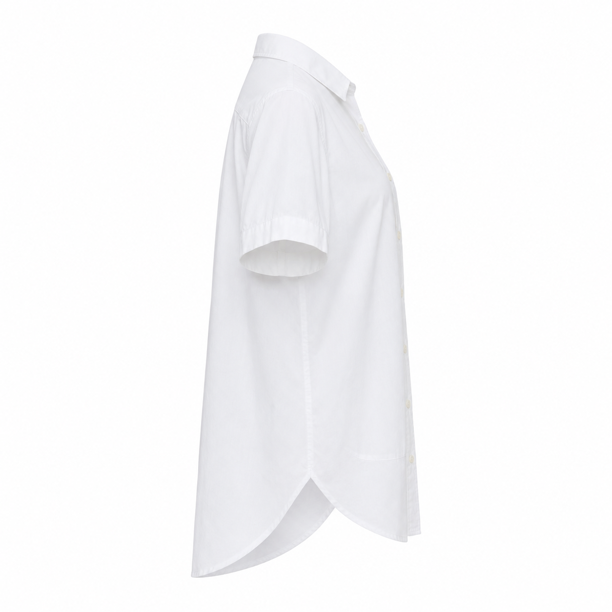 Ego round short sleeve shirt-WHITE 6