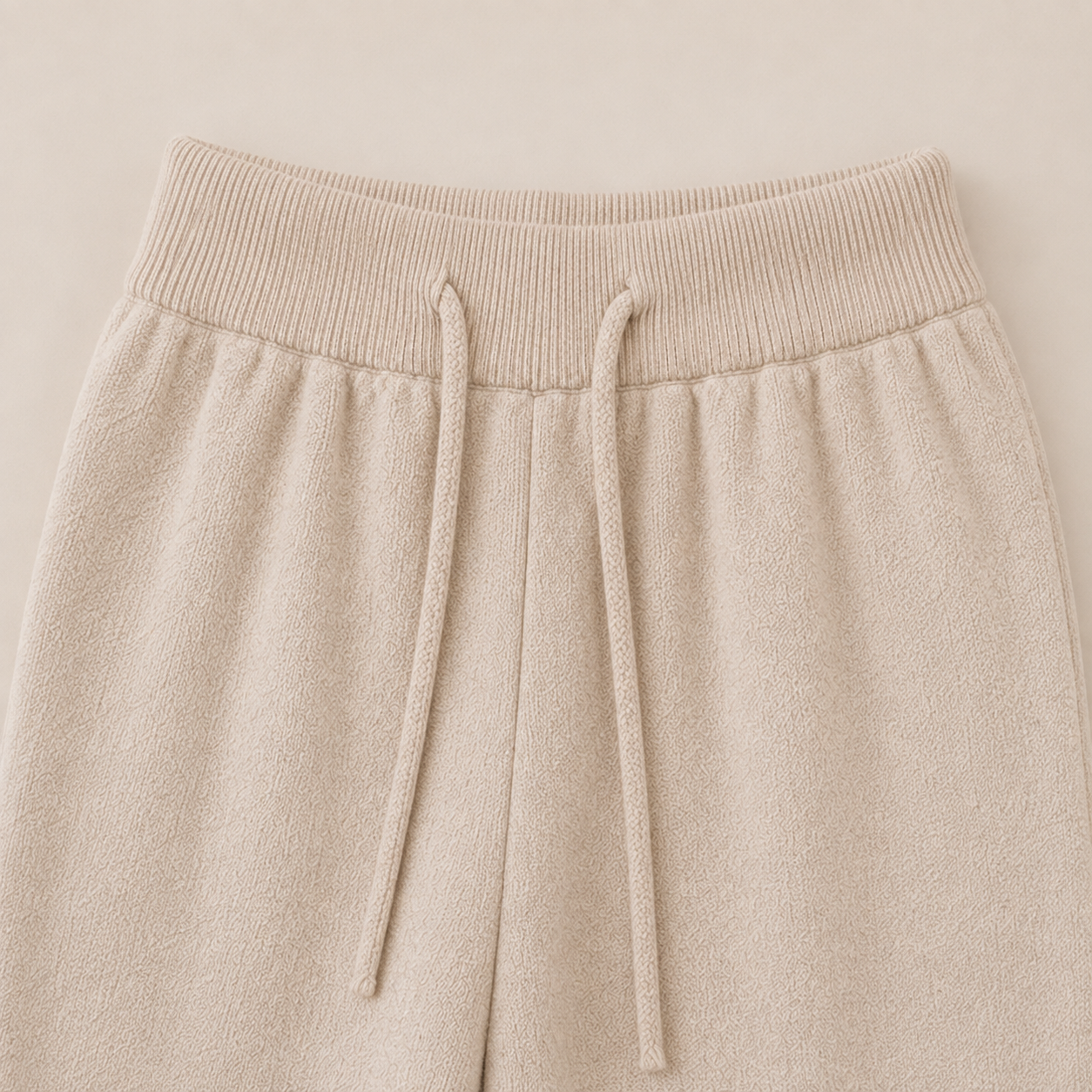 knit Jogger Pants-CREAM BEIGE 5