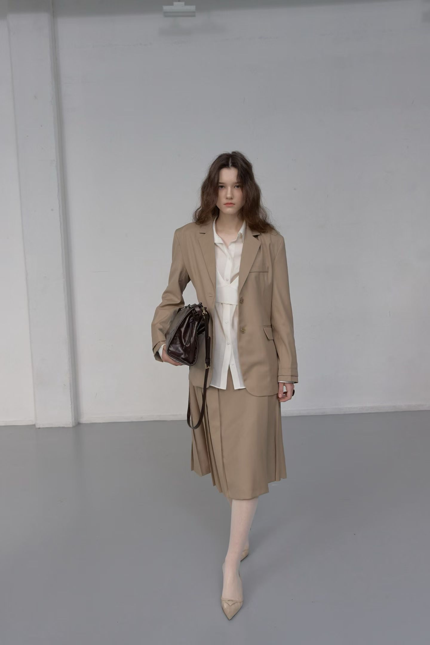 Nine Single Jacket Pleated Skirt Set 6