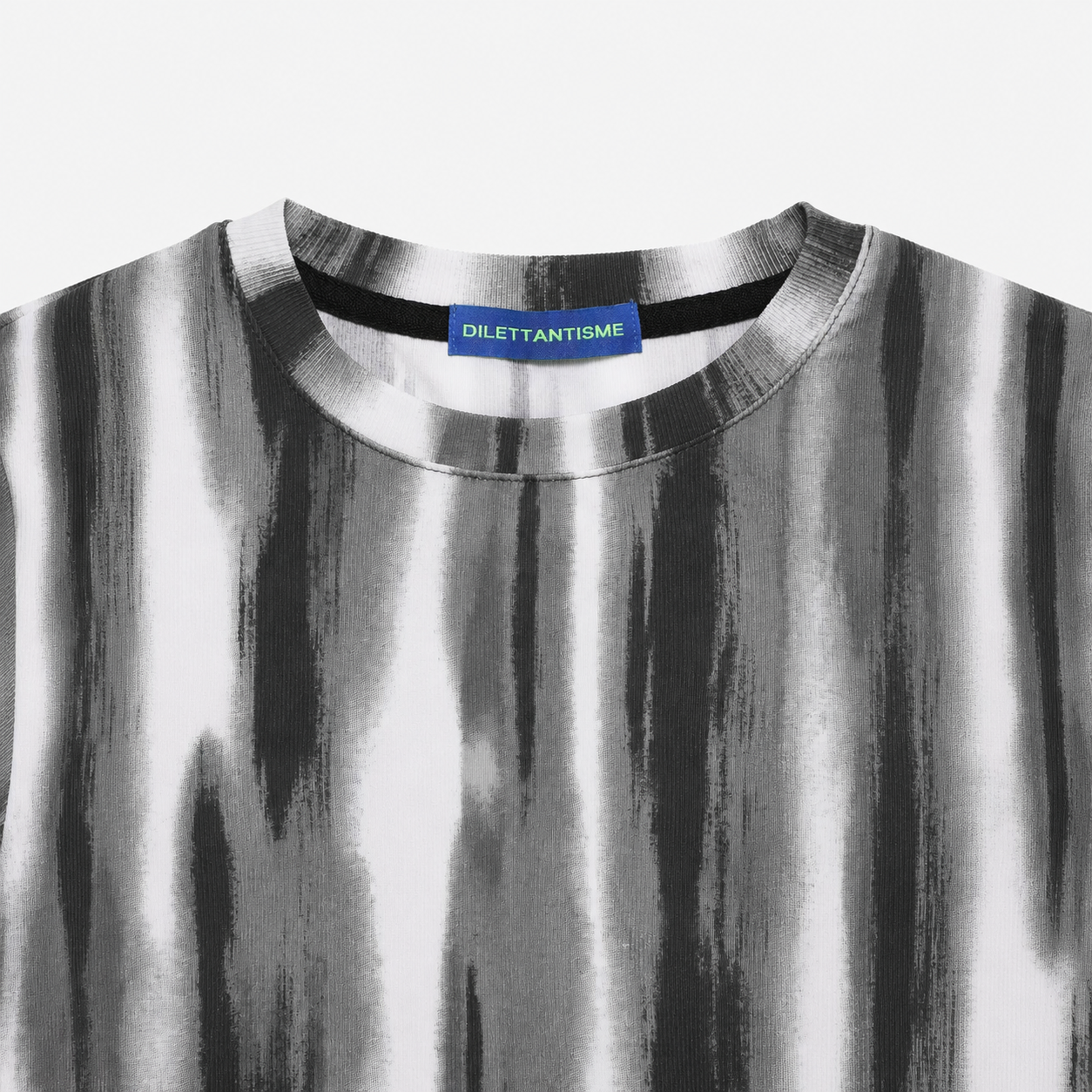 Marble Shirring String T-shirts-GRAY 7