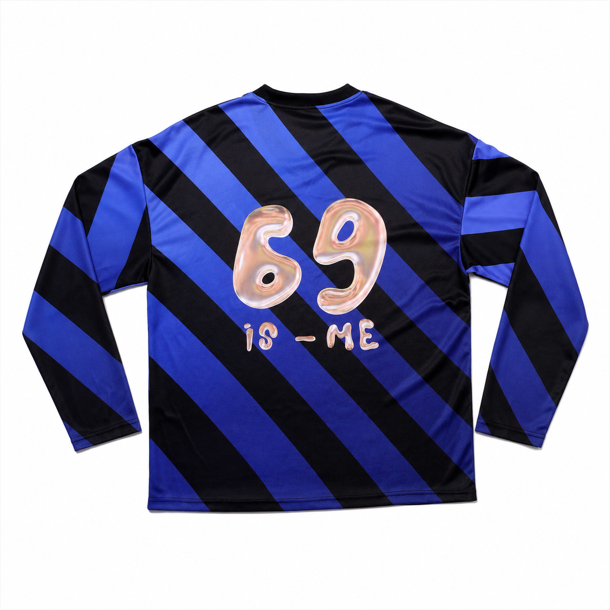 Stripe Football Jersey T-Shirts-BLUE 6