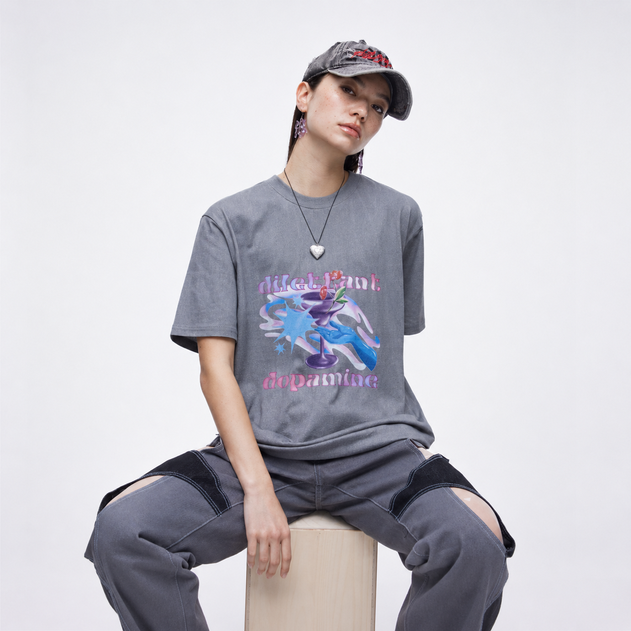 Dopamine T-Shirts-GRAY 2