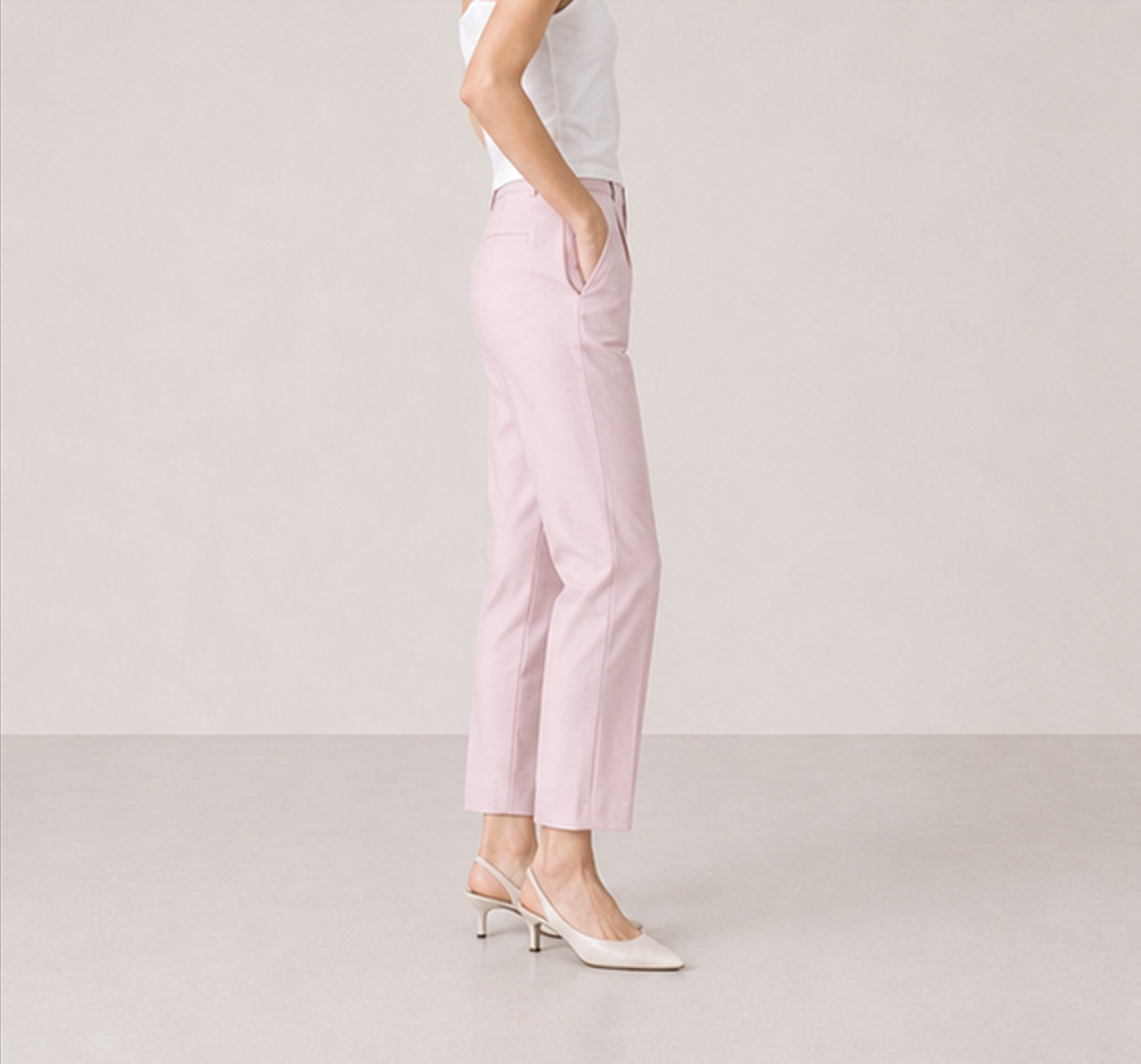 Cotton Slacks-PINK 2
