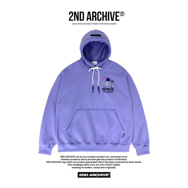 Blue Beanie Bear Hoodie 9