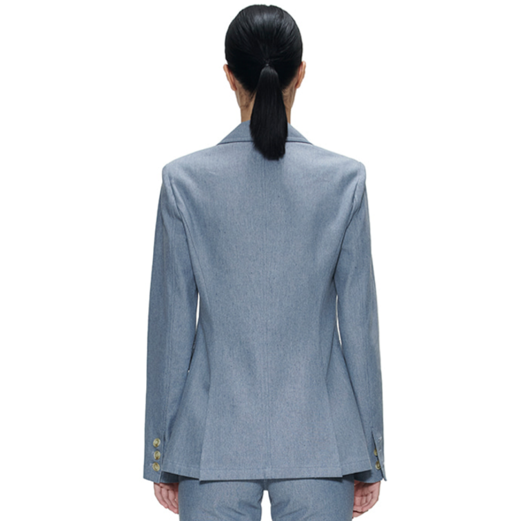 CLASSY DENIM BLAZER-BLUE 6