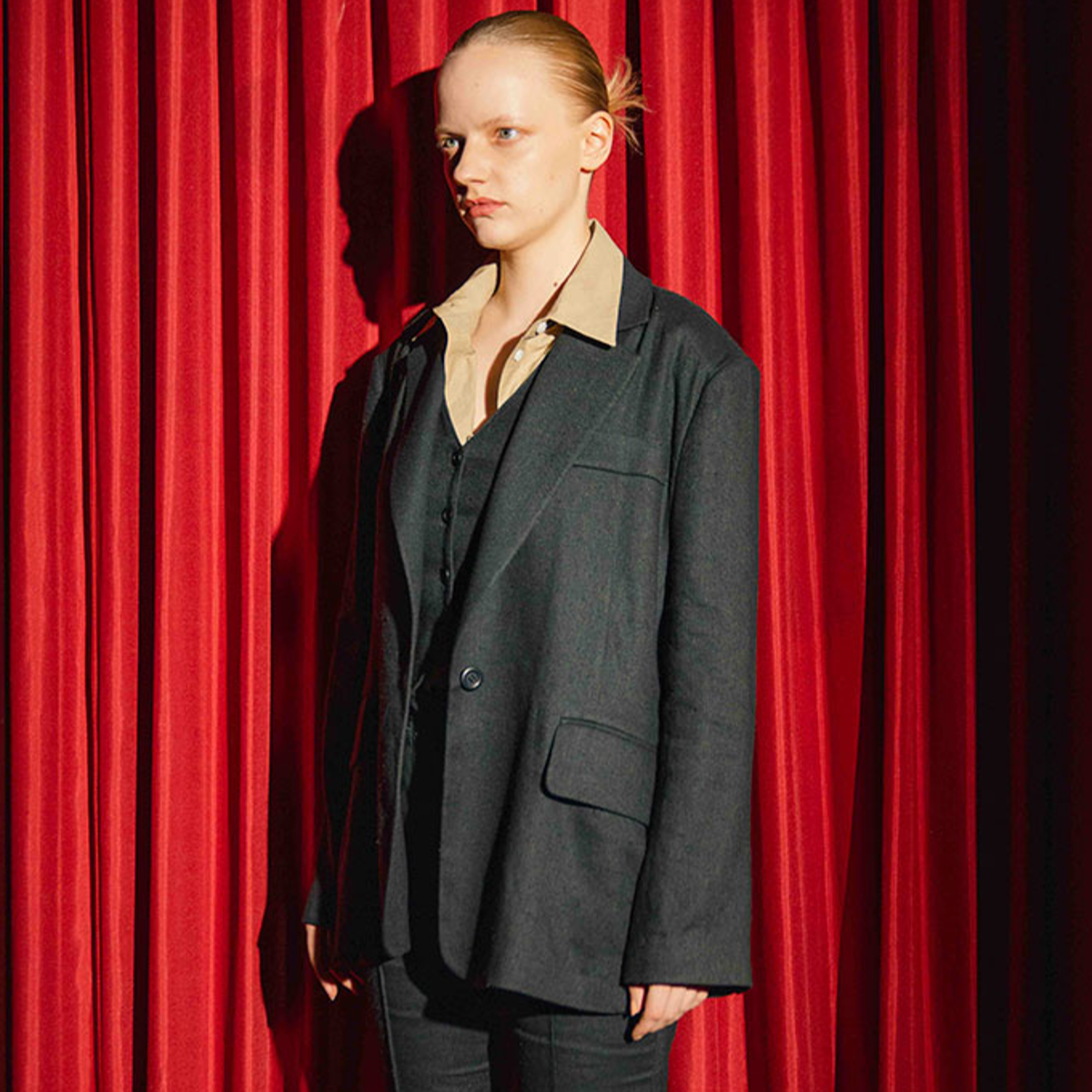 SILK LINEN OVER JACKET-GREEN 2