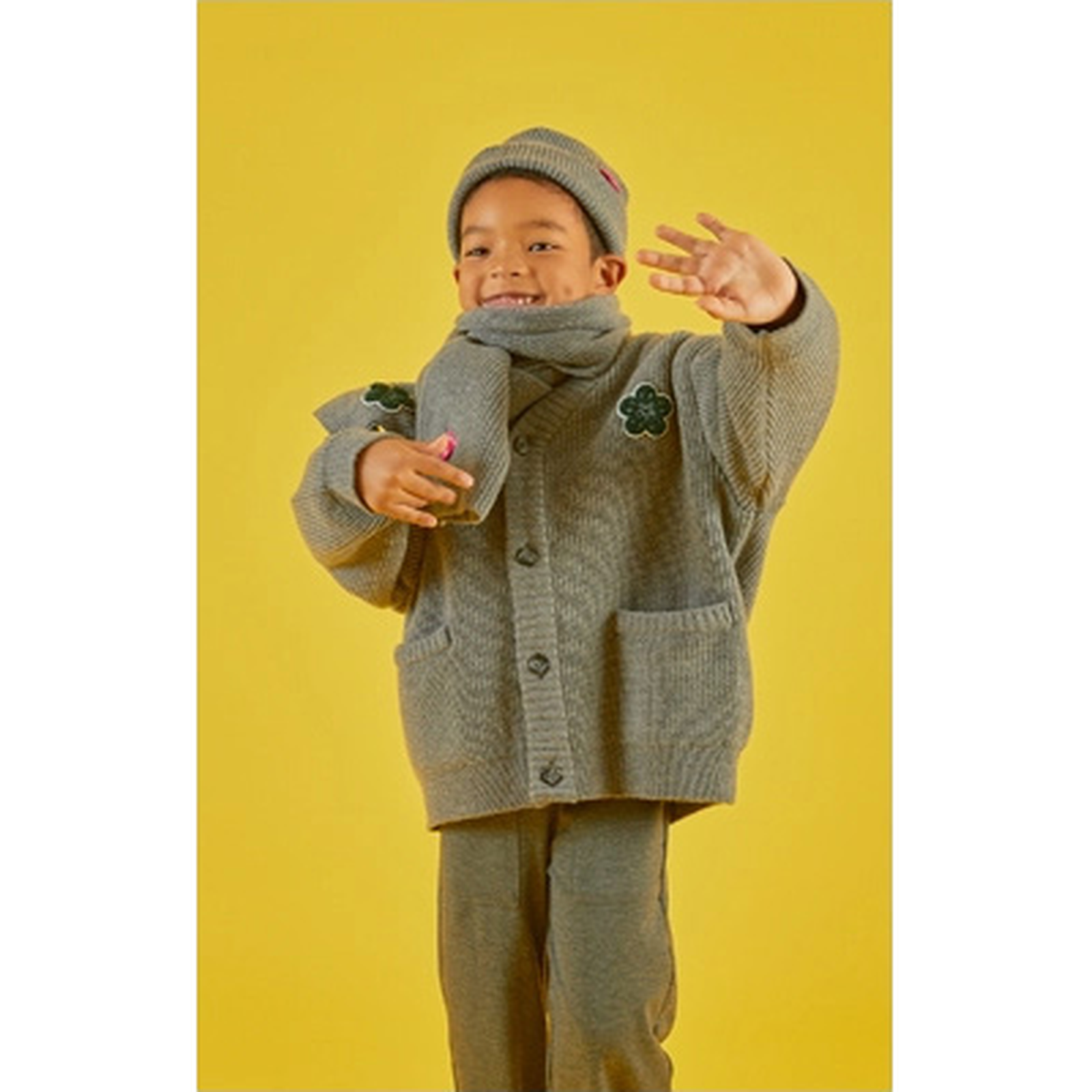 Lambswool Cardigan MELANGE GRAY 6