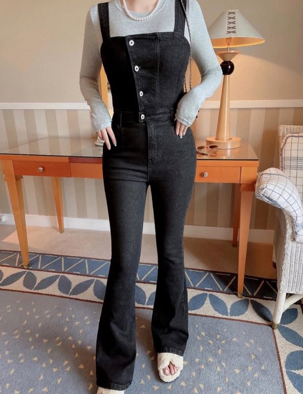050 Jude Short Jumpsuit-BLACK DENIM 6