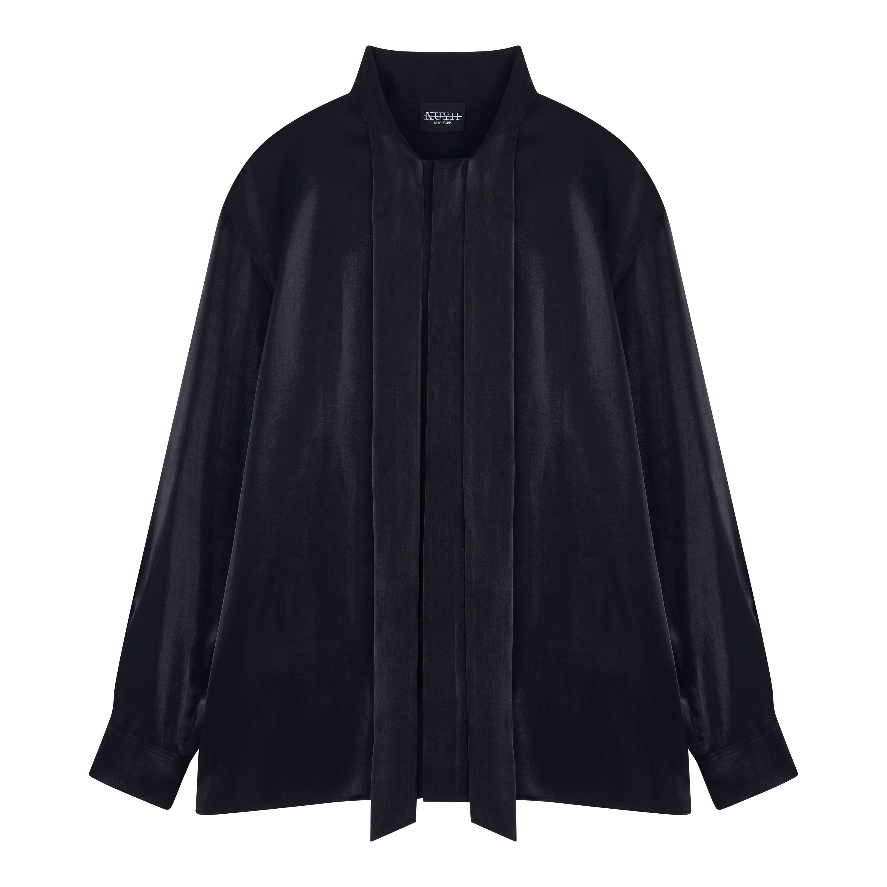 VISCOSE TIE SHIRTS-BLACK 3