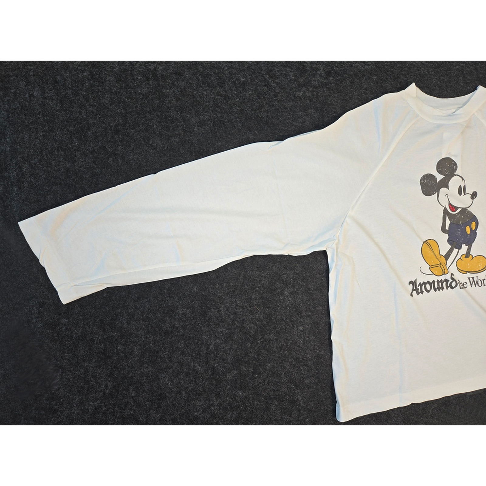 Mickey Raglan Sleeveless T-Shirt WHITE IVORY 3