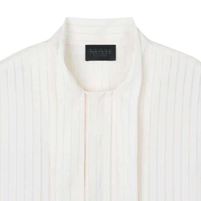 STRIPED TIE SHIRTS-WHITE 3