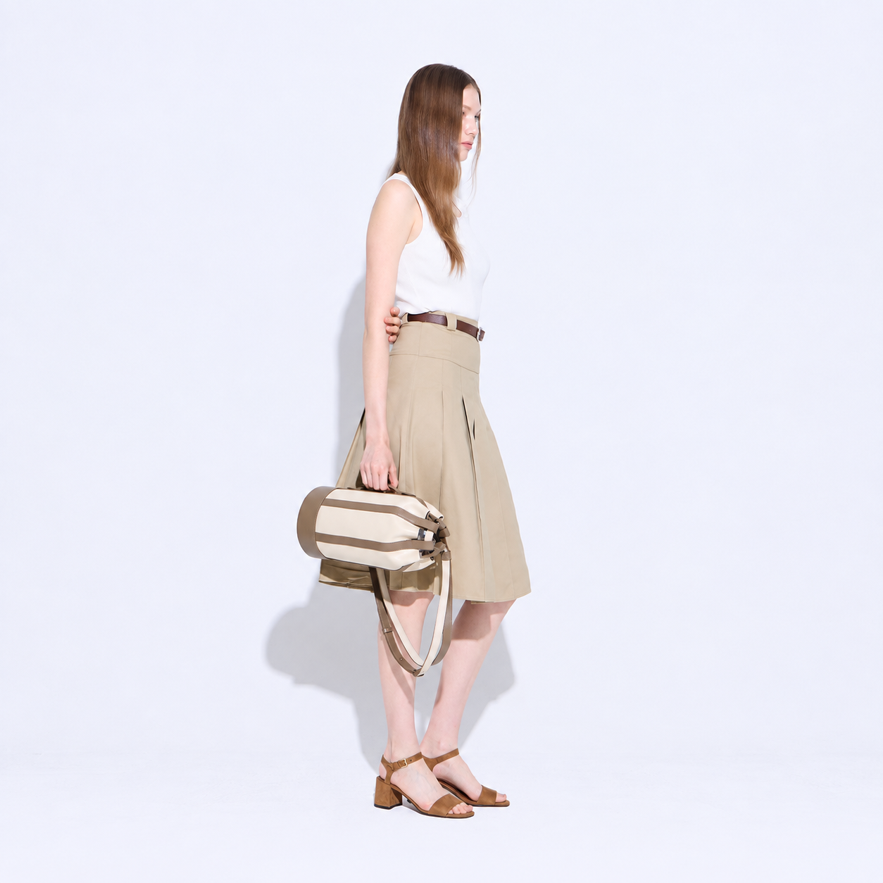 Libre Cage Bucket Bag-Mocha Beige 6