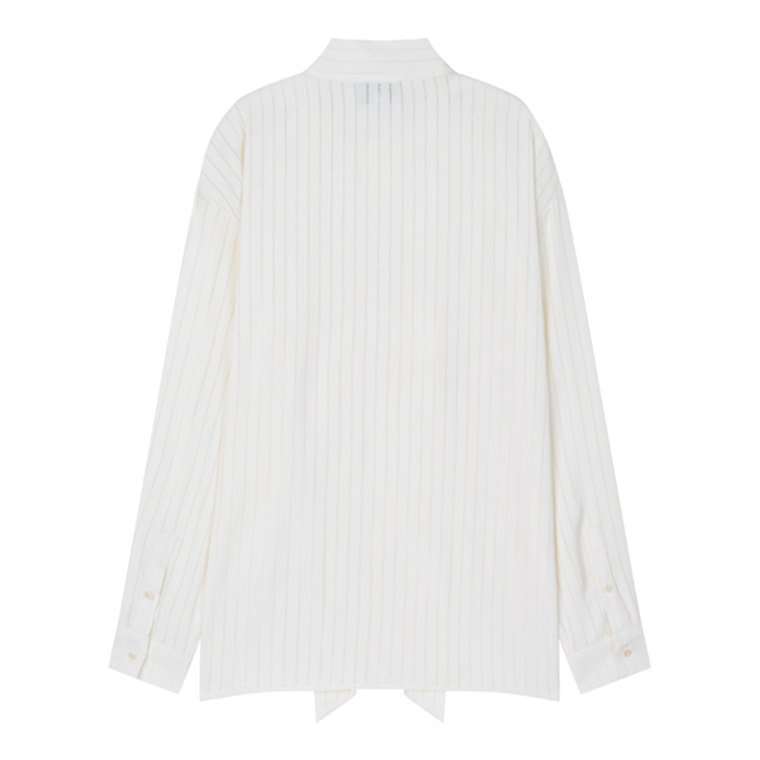 STRIPED TIE SHIRTS-WHITE 2