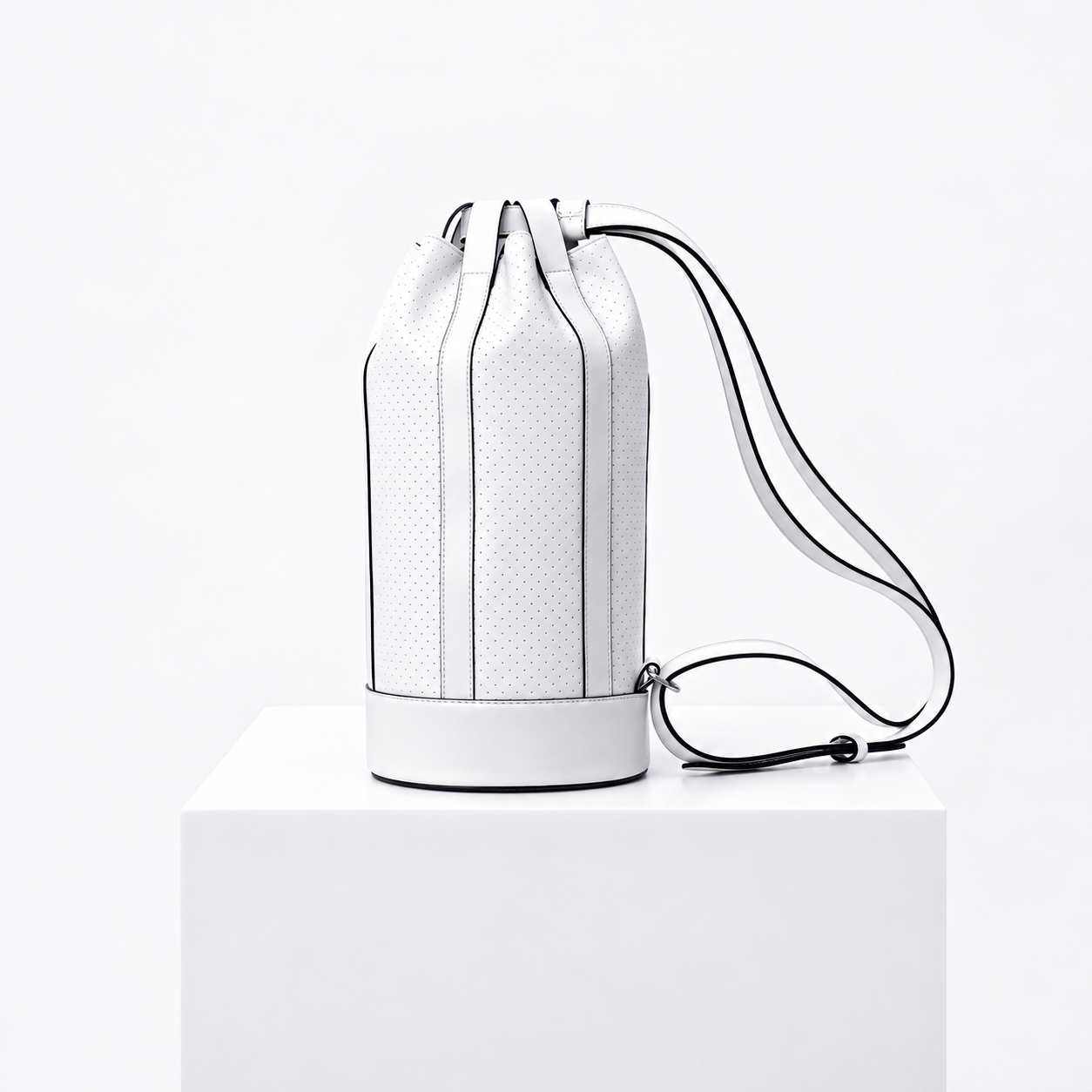 Libre Cage Bucket Bag-White 7