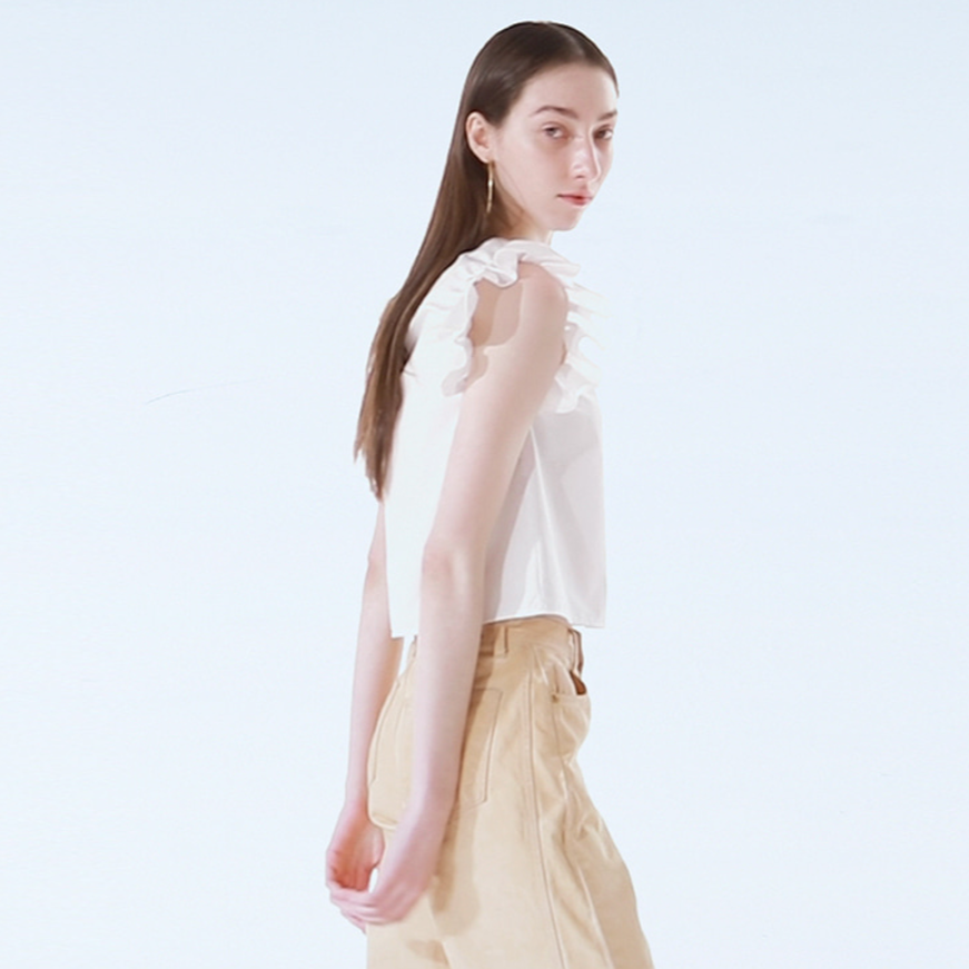 WING SLEEVE BLOUSE-WHITE 3