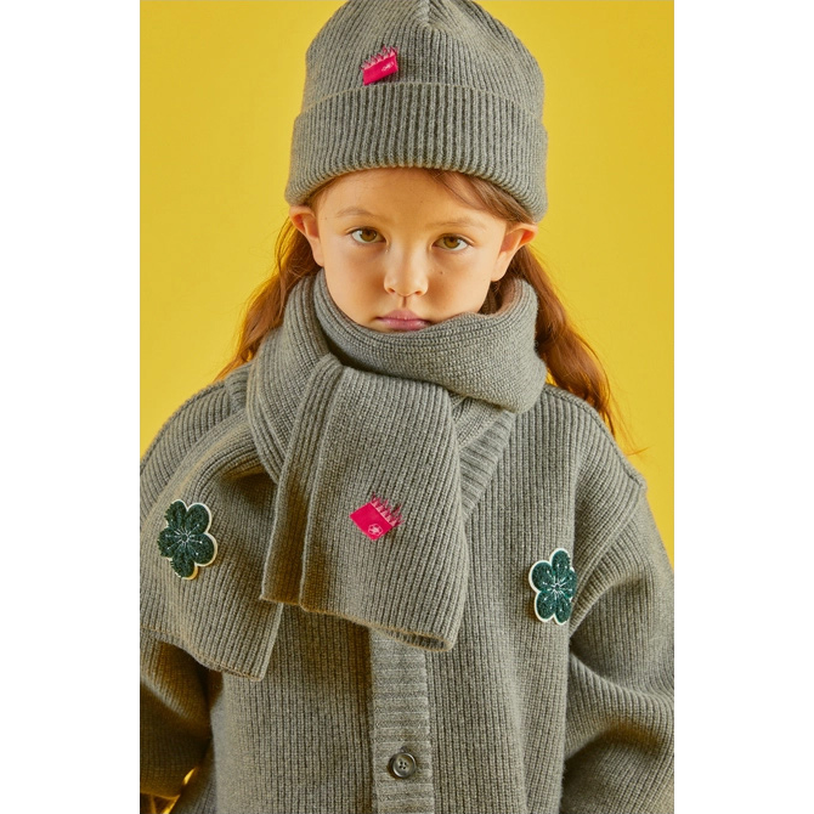 Lambswool Cardigan MELANGE GRAY 8