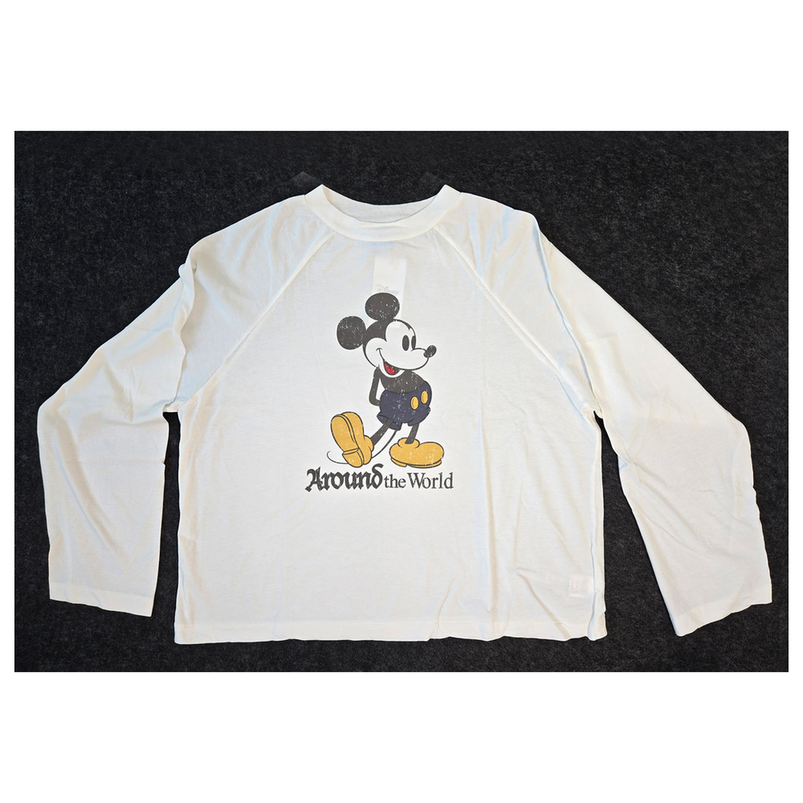 Mickey Raglan Sleeveless T-Shirt WHITE IVORY 2