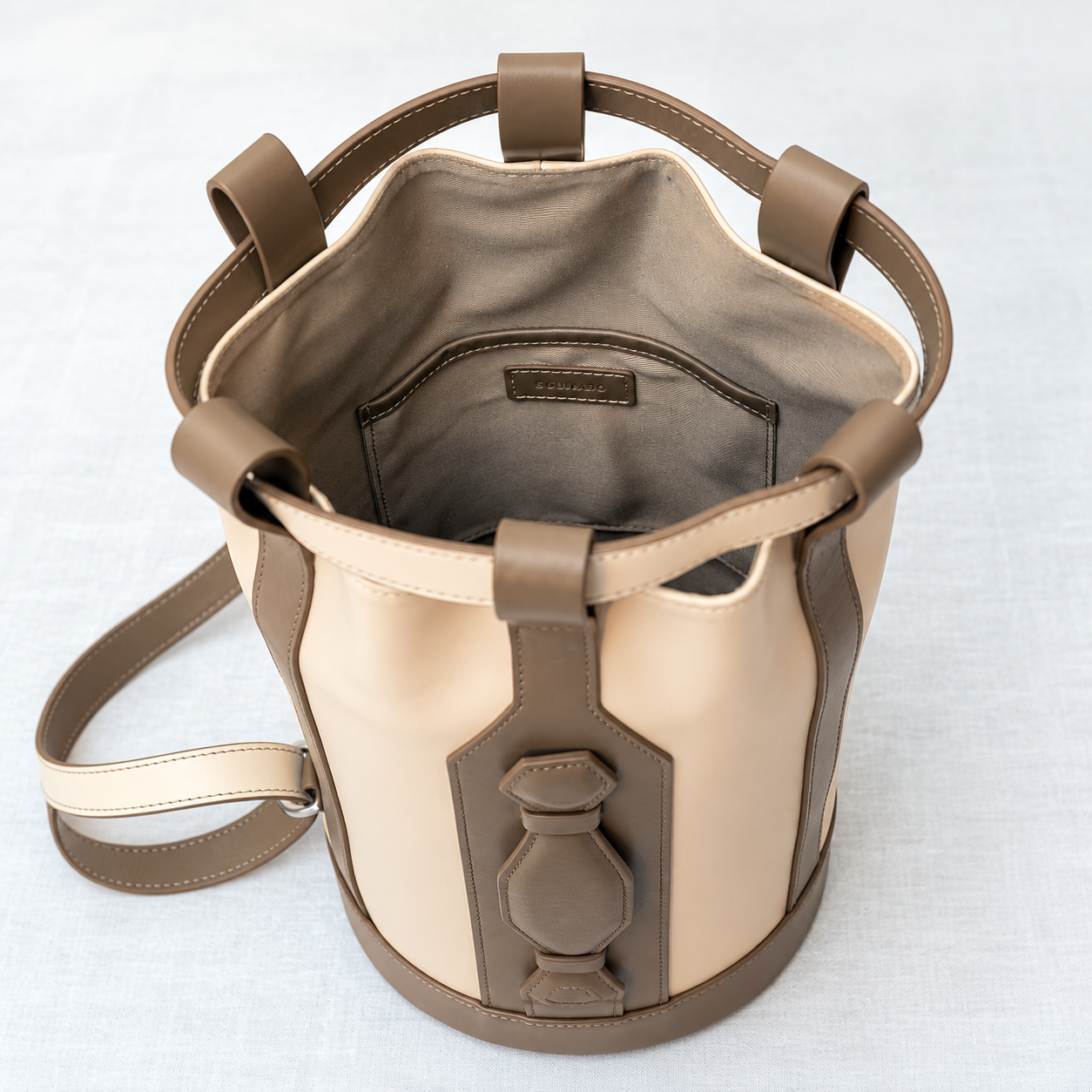 Libre Cage Bucket Bag-Mocha Beige 9
