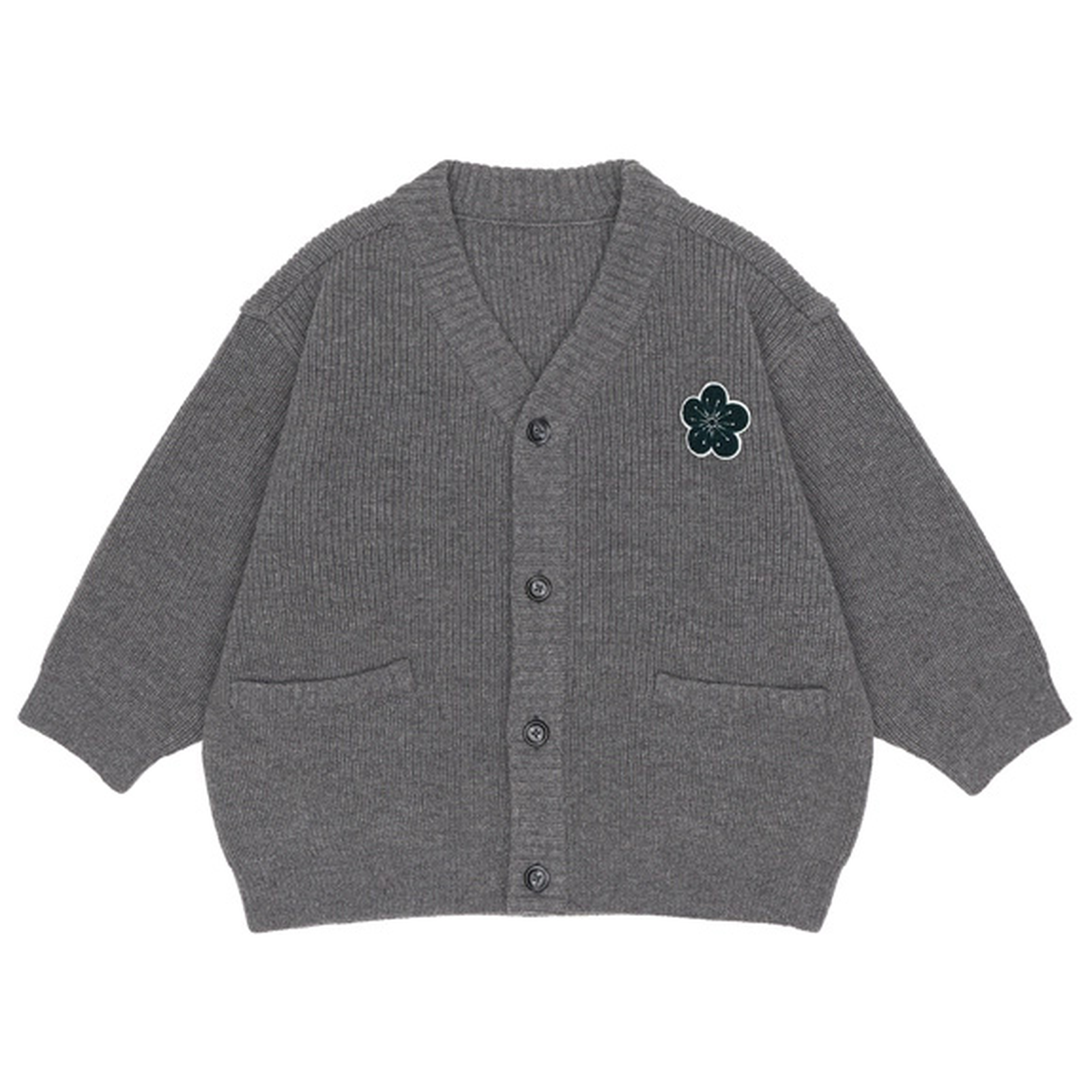 Lambswool Cardigan MELANGE GRAY 3