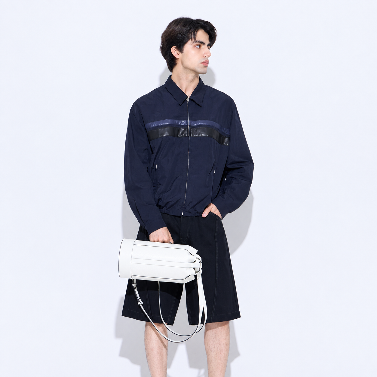 Libre Cage Bucket Bag-White 5