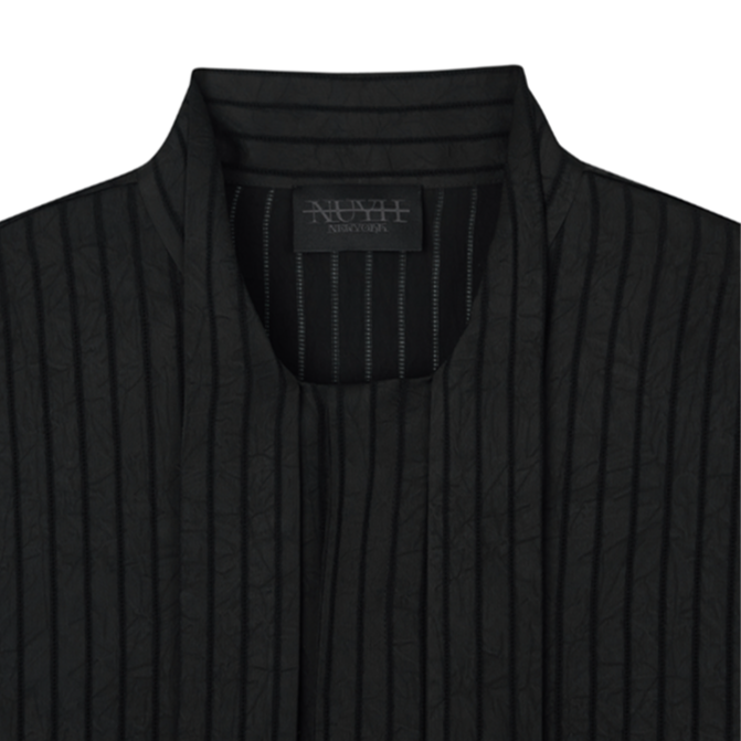 STRIPED TIE SHIRTS-BLACK 3