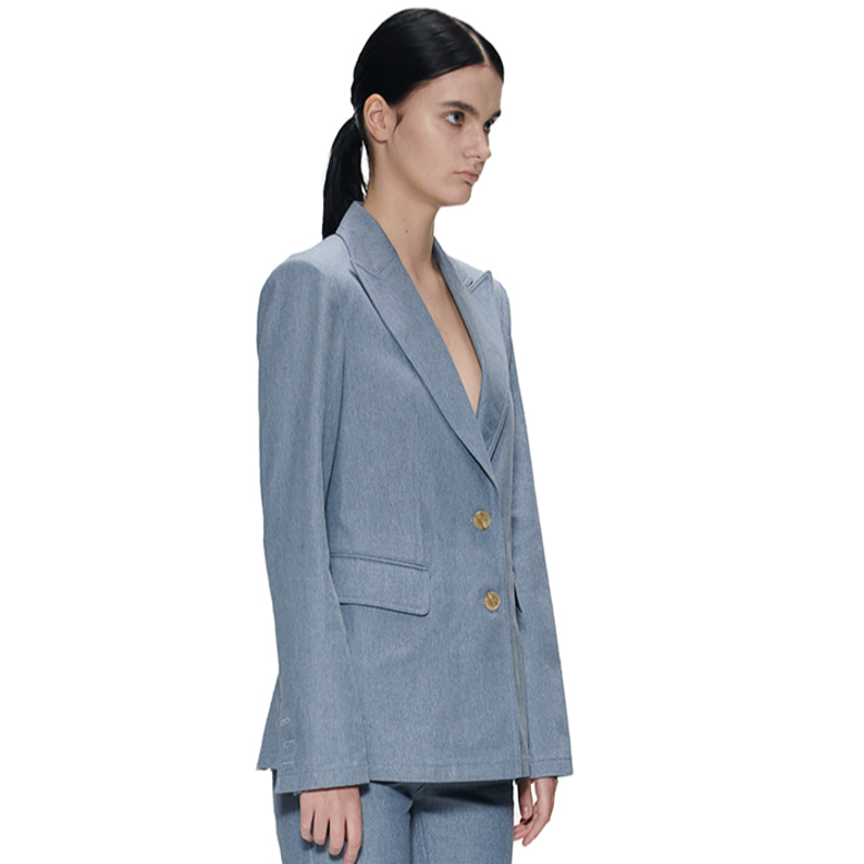 CLASSY DENIM BLAZER-BLUE 5