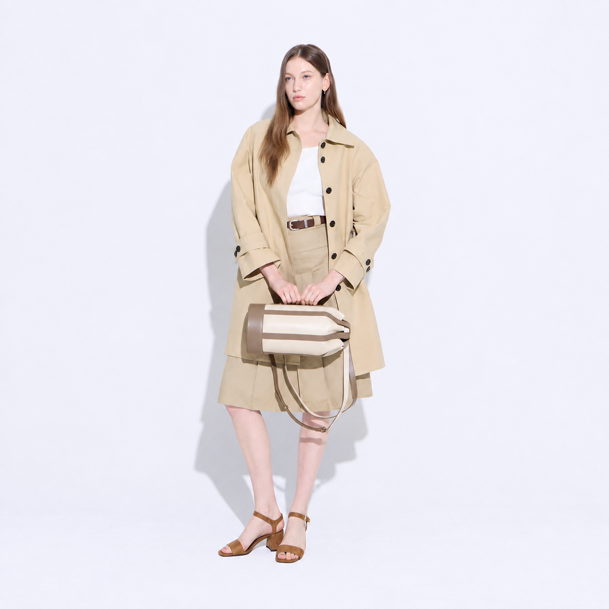 Libre Cage Bucket Bag-Mocha Beige 5