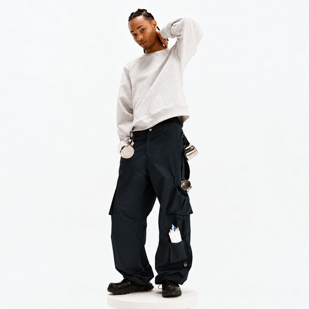 Pocket Pants-NAVY 4