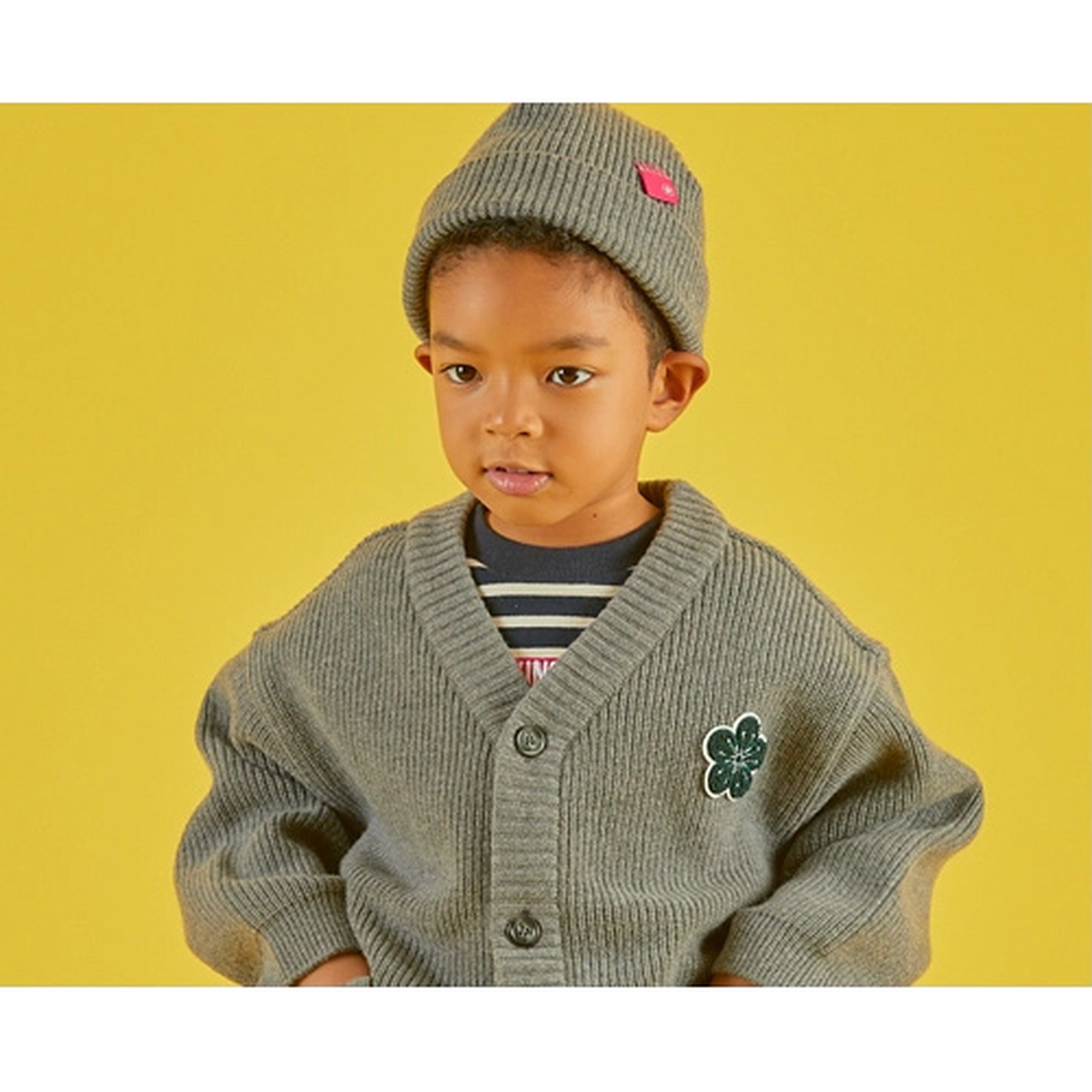 Lambswool Cardigan MELANGE GRAY 5