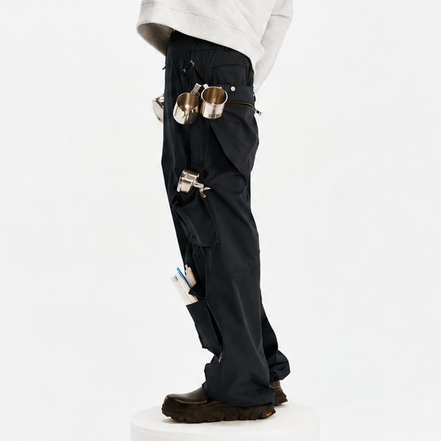 Pocket Pants-NAVY 6