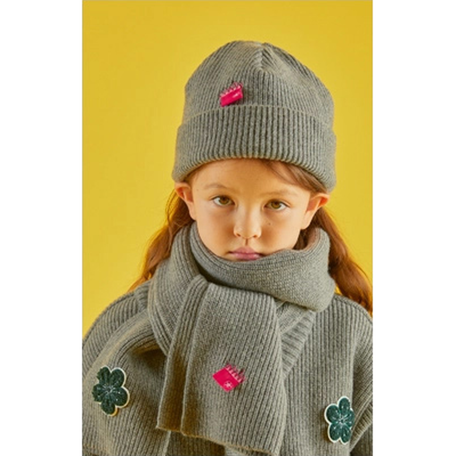 Lambswool Beanie MELANGE GRAY 2