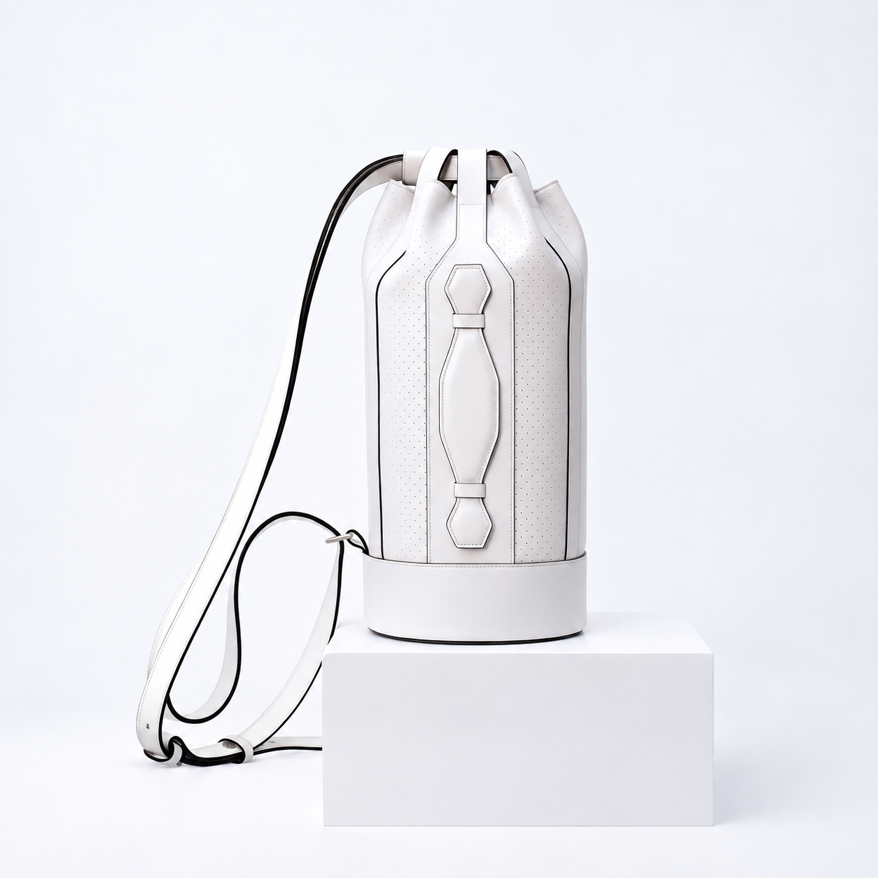 Libre Cage Bucket Bag-White 6