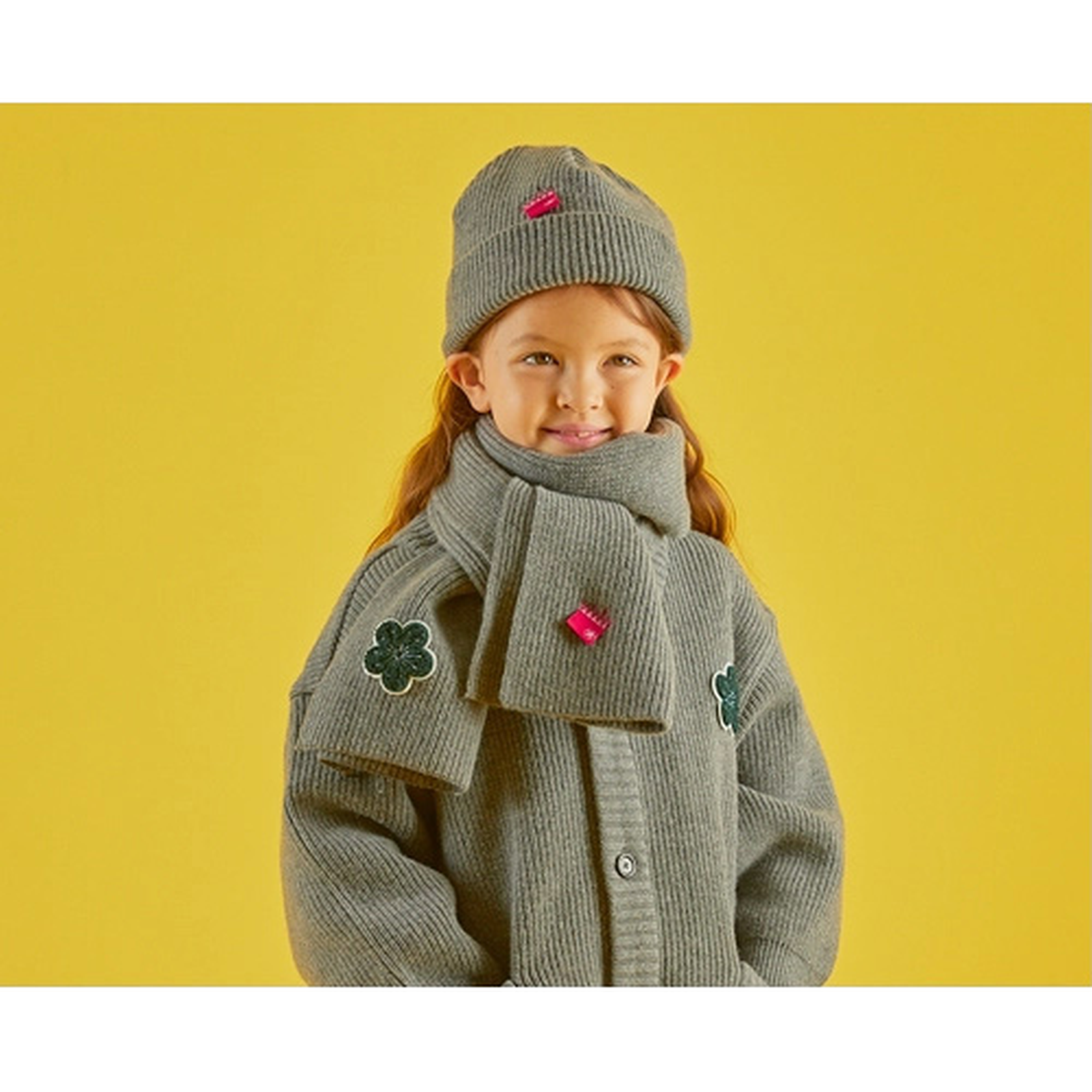 Lambswool Muffler MELANGE GRAY 5
