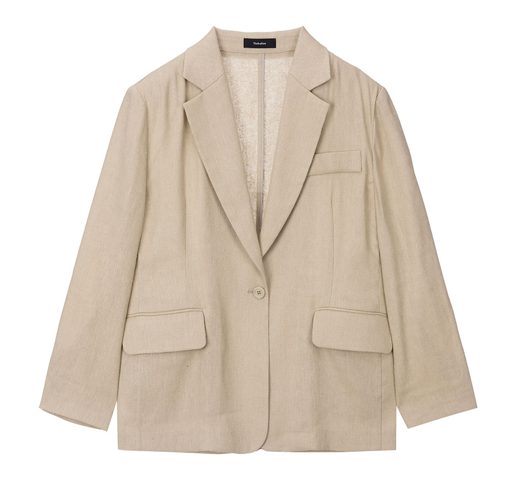 SILK LINEN OVER JACKET-BEIGE 3