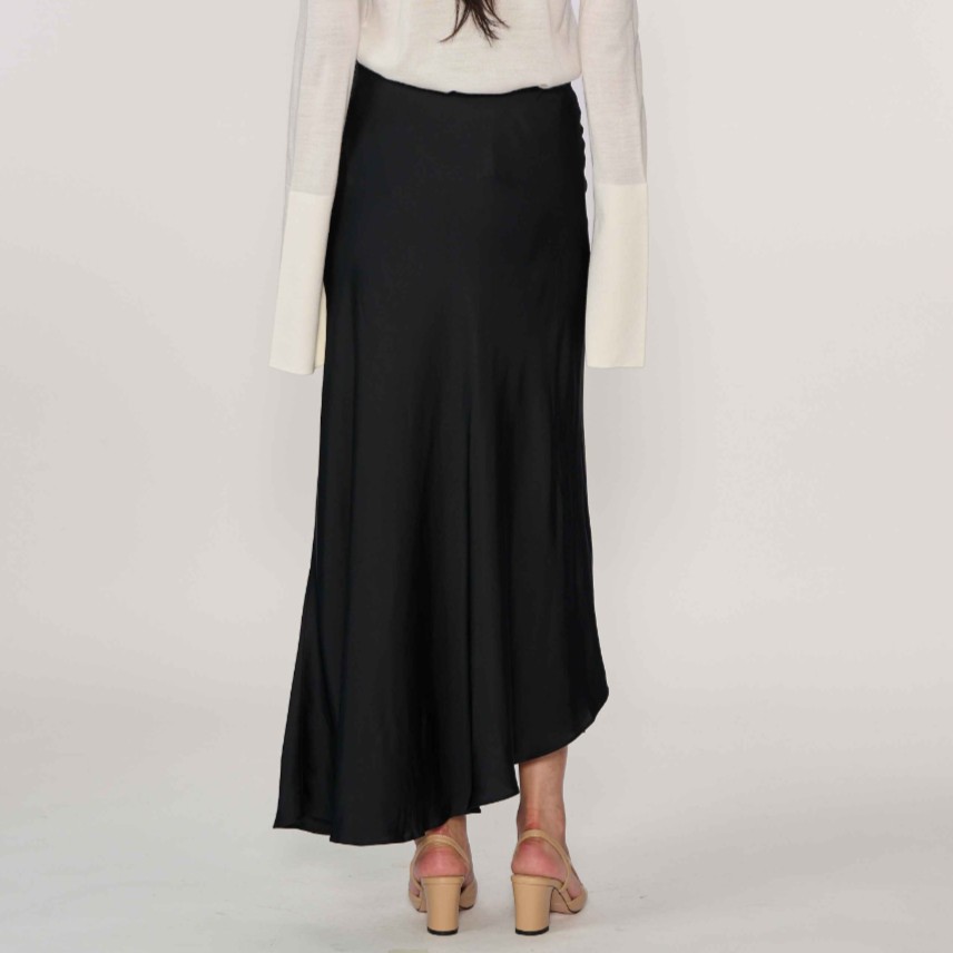Unbalance Bias Skirt-BLACK 4