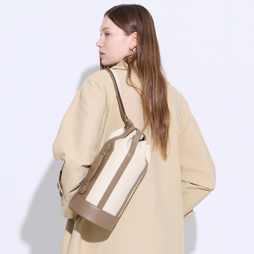 Libre Cage Bucket Bag-Mocha Beige 2