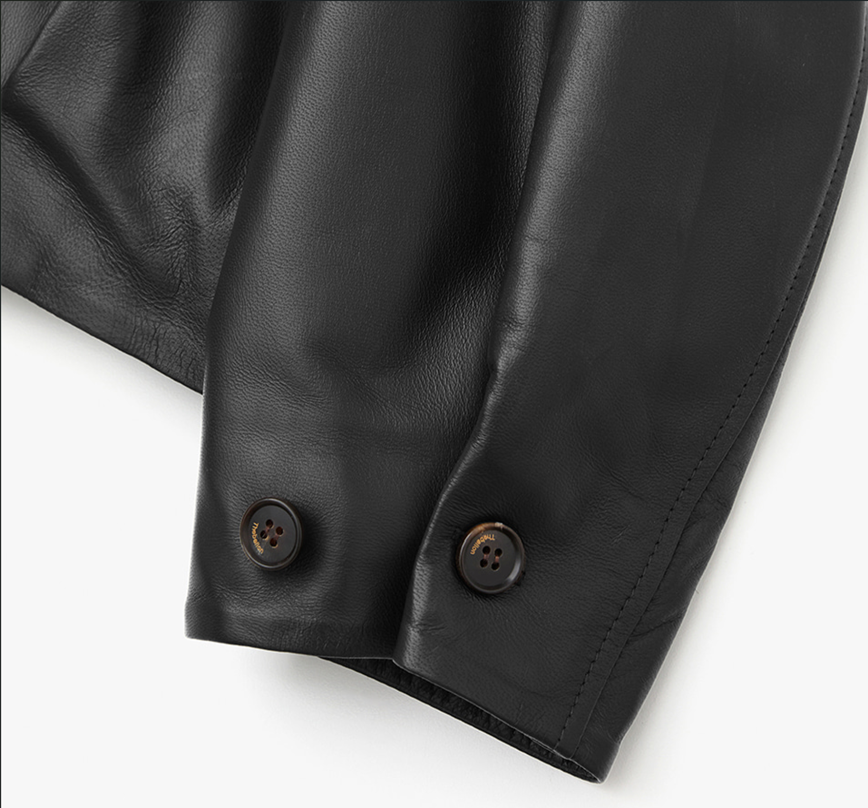 GATHERED LEATHER JACKET BLACK 8