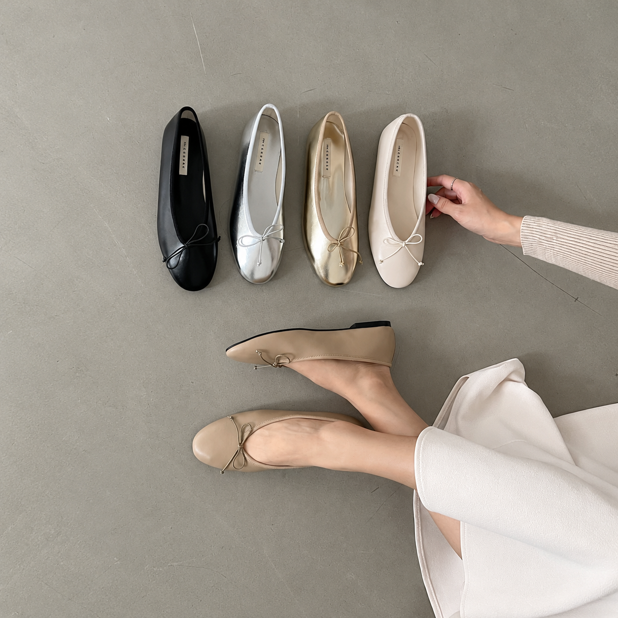 CA2387 Basic Soft Flat Shoes-BLACK 2