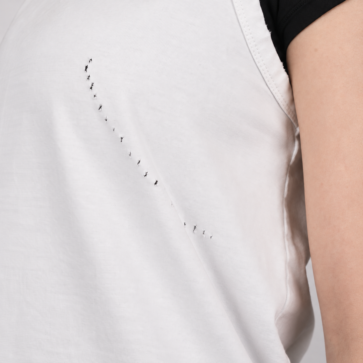 Distressed Tank Top White 5