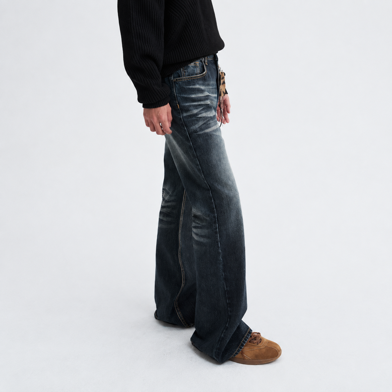Legacy Flare Denim Pants DARK BLUE 2