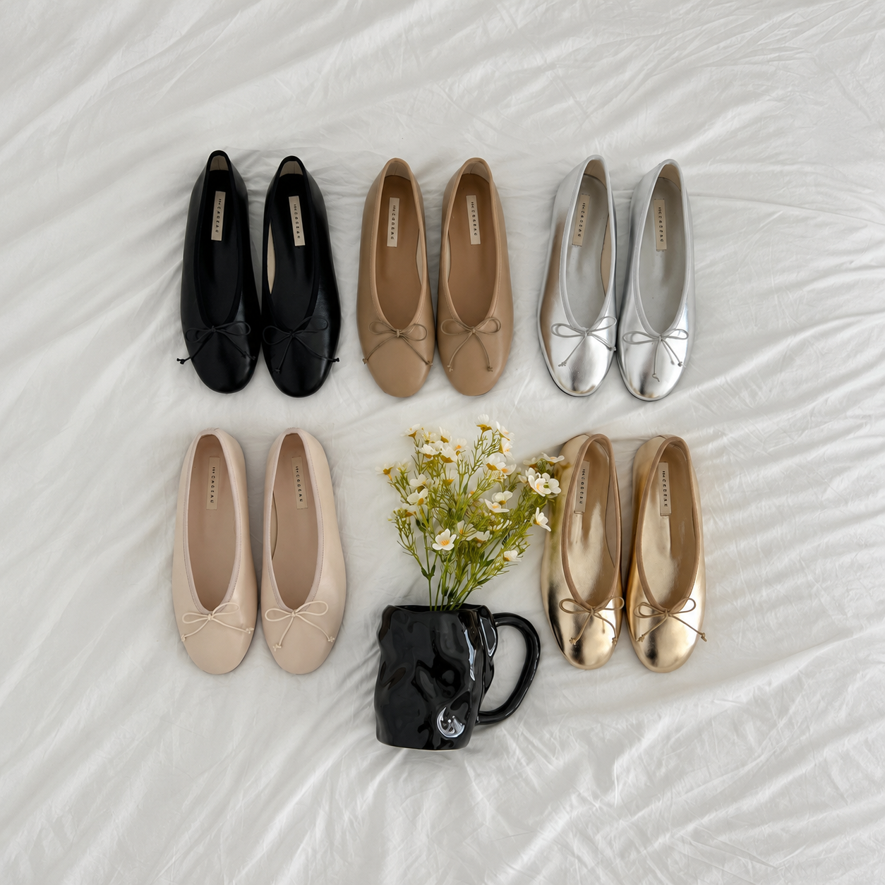 CA2387 Basic Soft Flat Shoes-BLACK 5