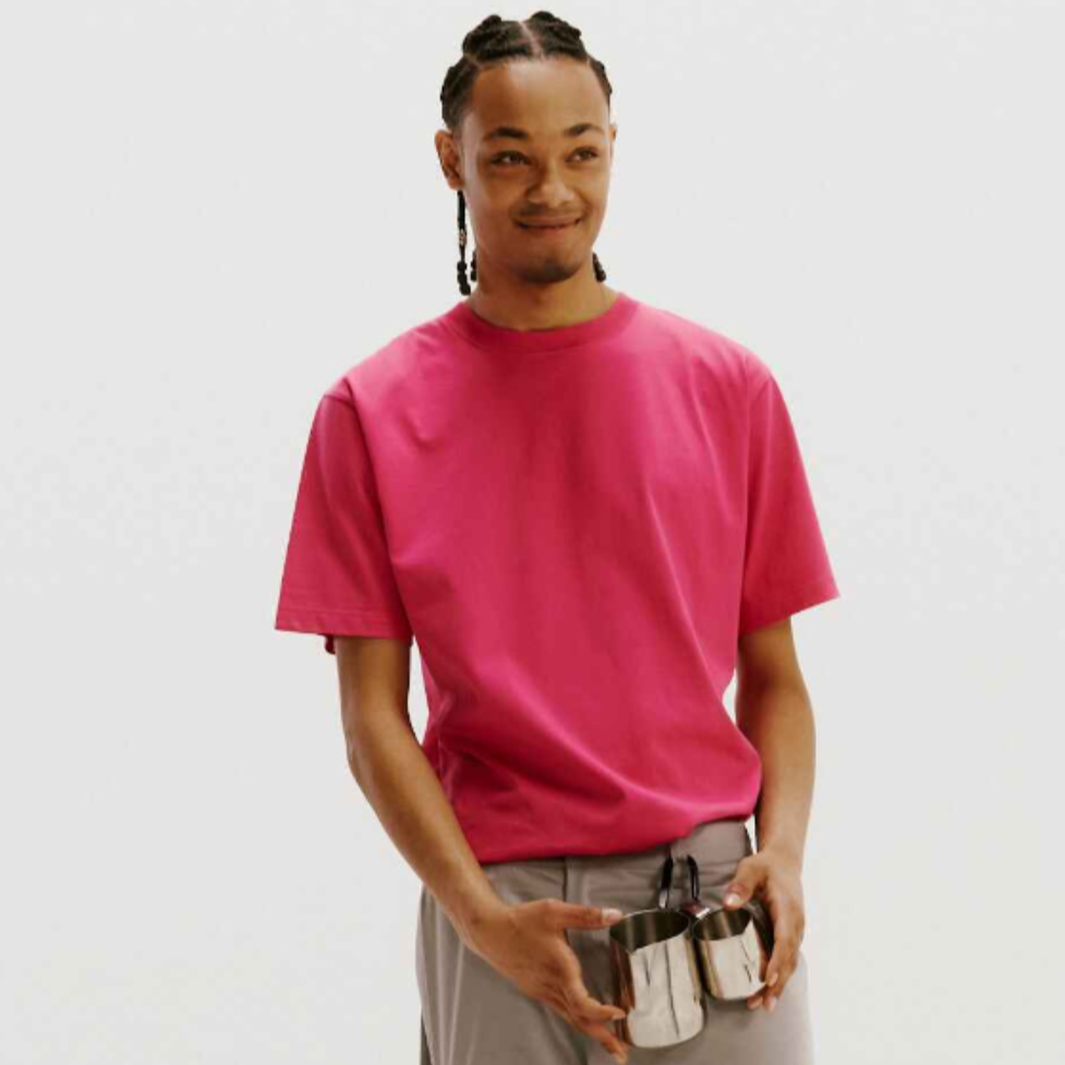Round Neck T-Shirt-PINK 4