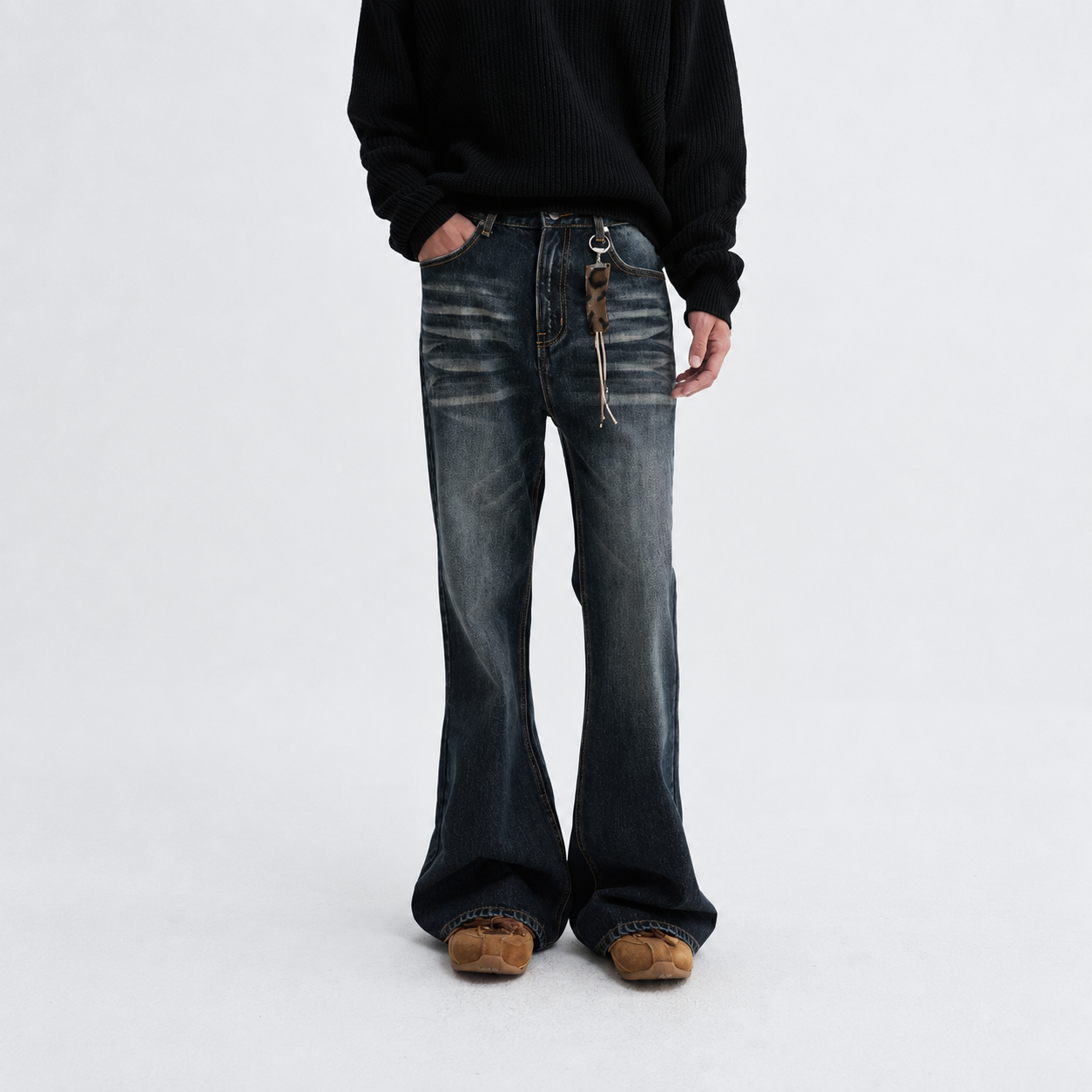Legacy Flare Denim Pants DARK BLUE 3