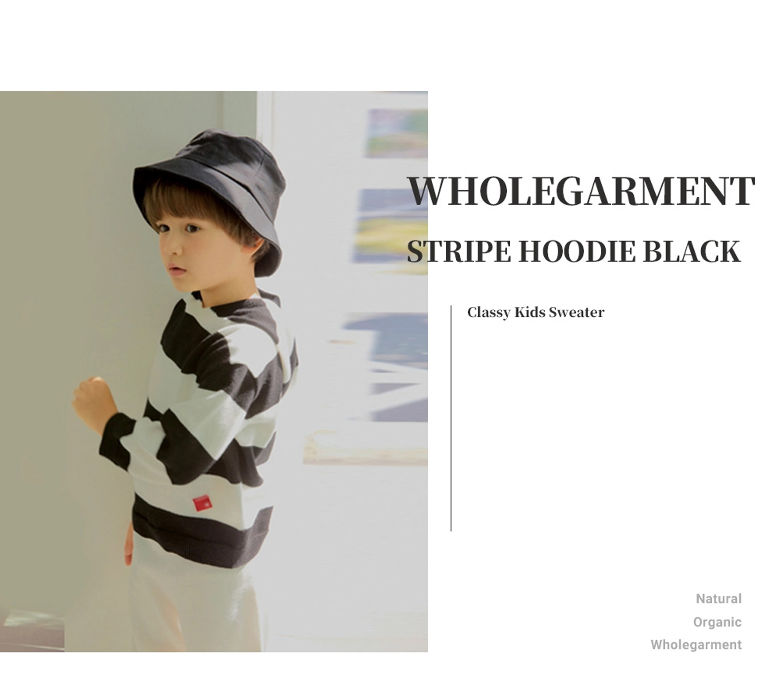 Wholegarment Stripe Pullover NAVY 2