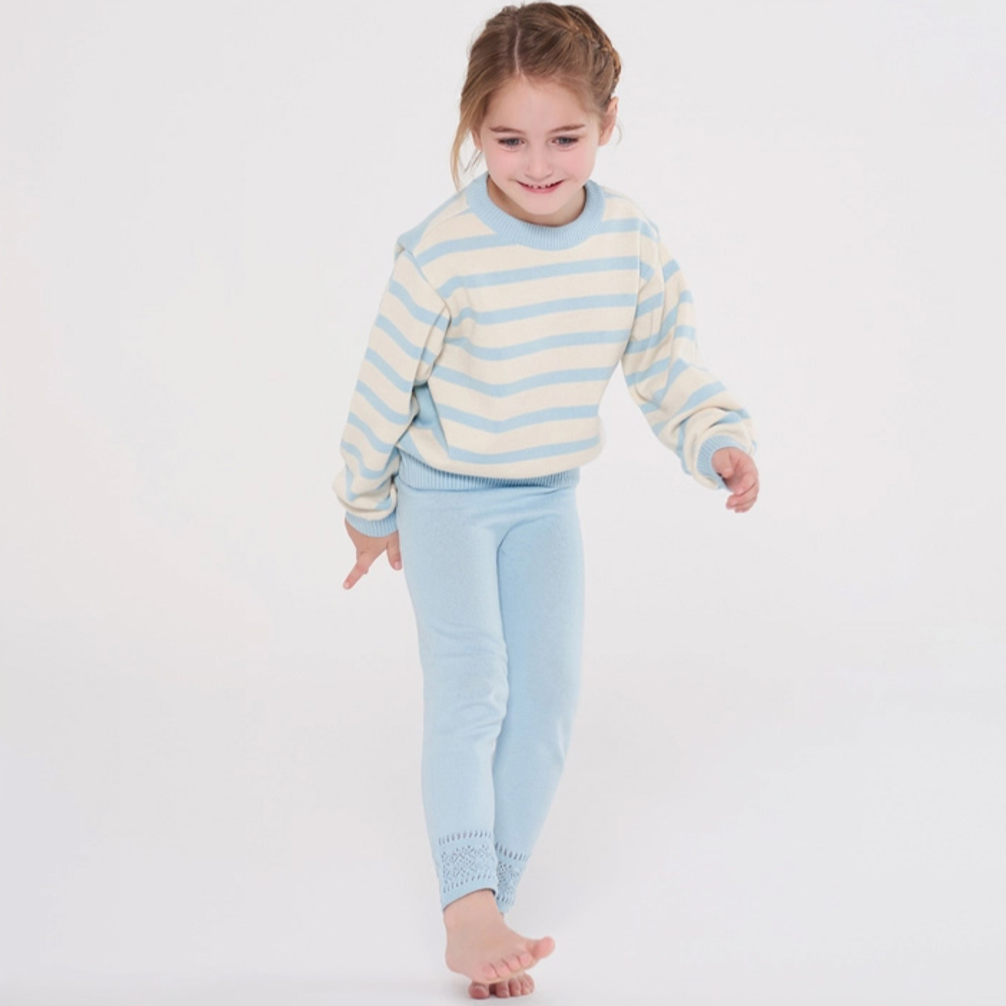 Lace Leggings BABY BLUE 2